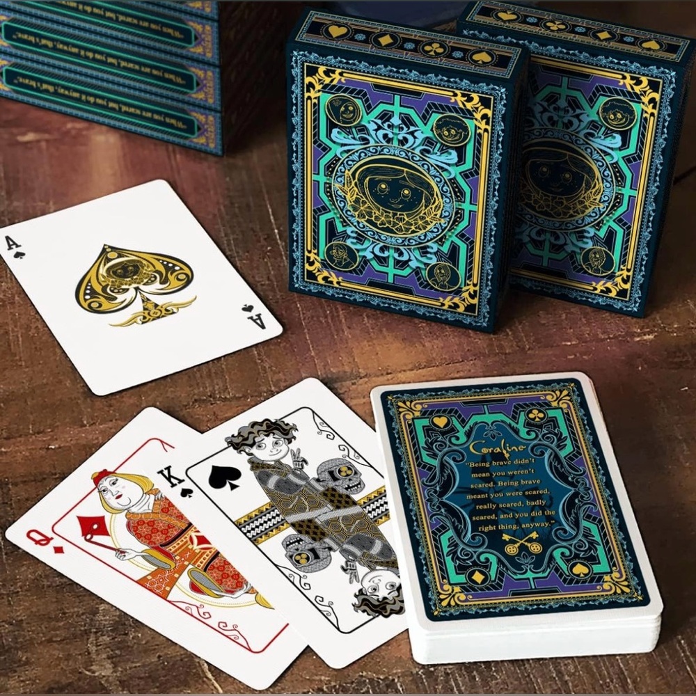 New in plastic Coraline Deck of Playing Cards - Super Cool - Unopened Package